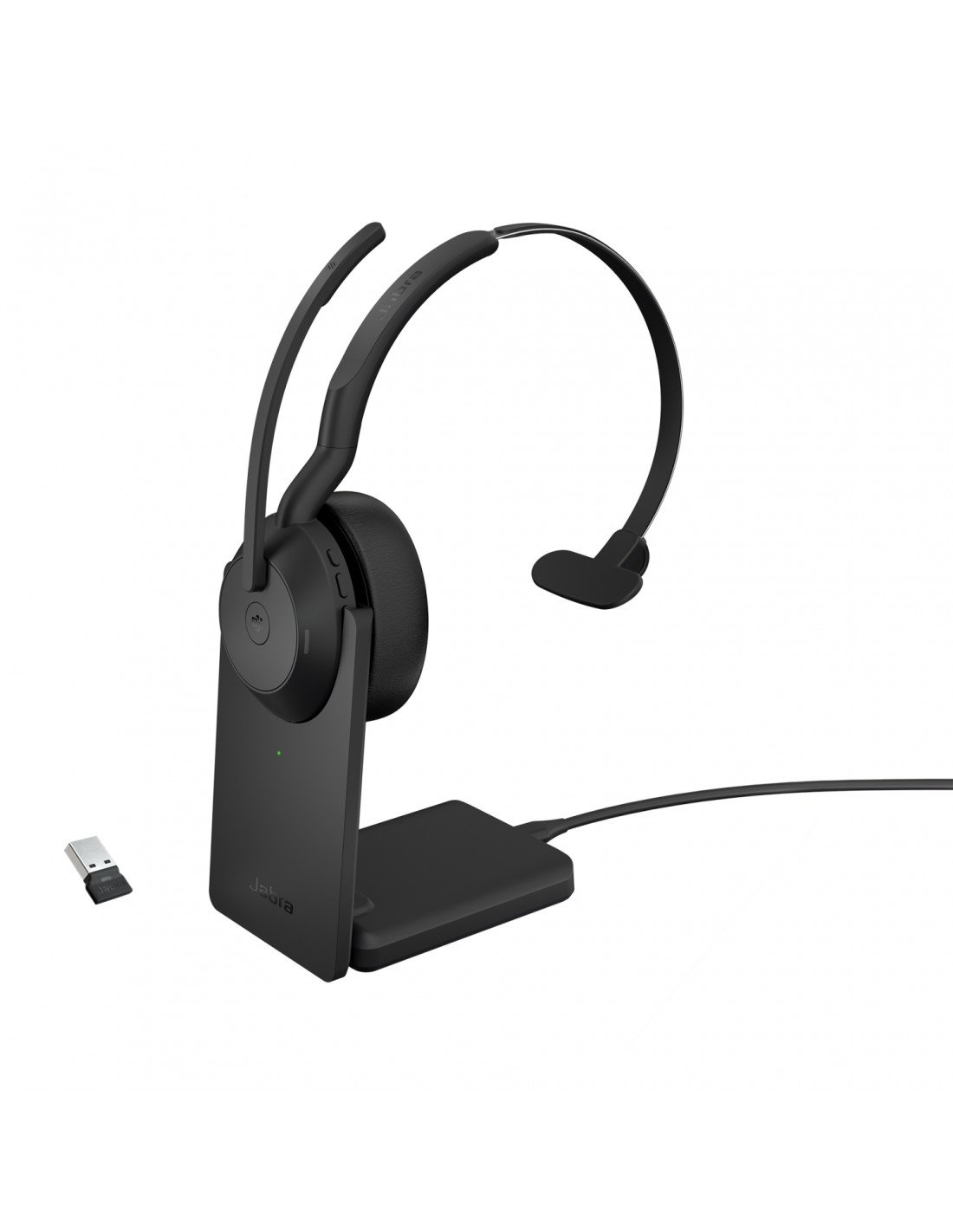Jabra Evolve2 55 Auriculares Inalámbrico y alámbrico Diadema Oficina/Centro de llamadas Bluetooth Base de carga Negro