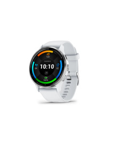 Garmin Venu 3 3,56 cm (1.4") AMOLED Digital 454 x 454 Pixeles Pantalla táctil Plata, Blanco Wifi GPS (satélite)