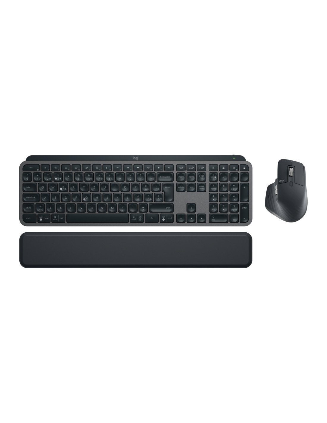 Logitech MX Keys S Combo teclado Ratón incluido RF Wireless + Bluetooth QWERTZ Suizo Grafito
