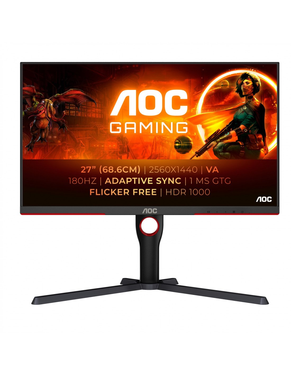 AOC G3 Q27G3XMN 27" 2K Negro Monitor