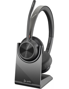 HP Poly Auriculares Poly Voyager 4320 USB-C + adaptador BT700 +