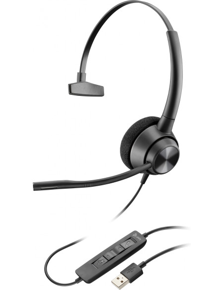HP Poly Auriculares estéreo Poly EncorePro 320 USB-C compatibles con
