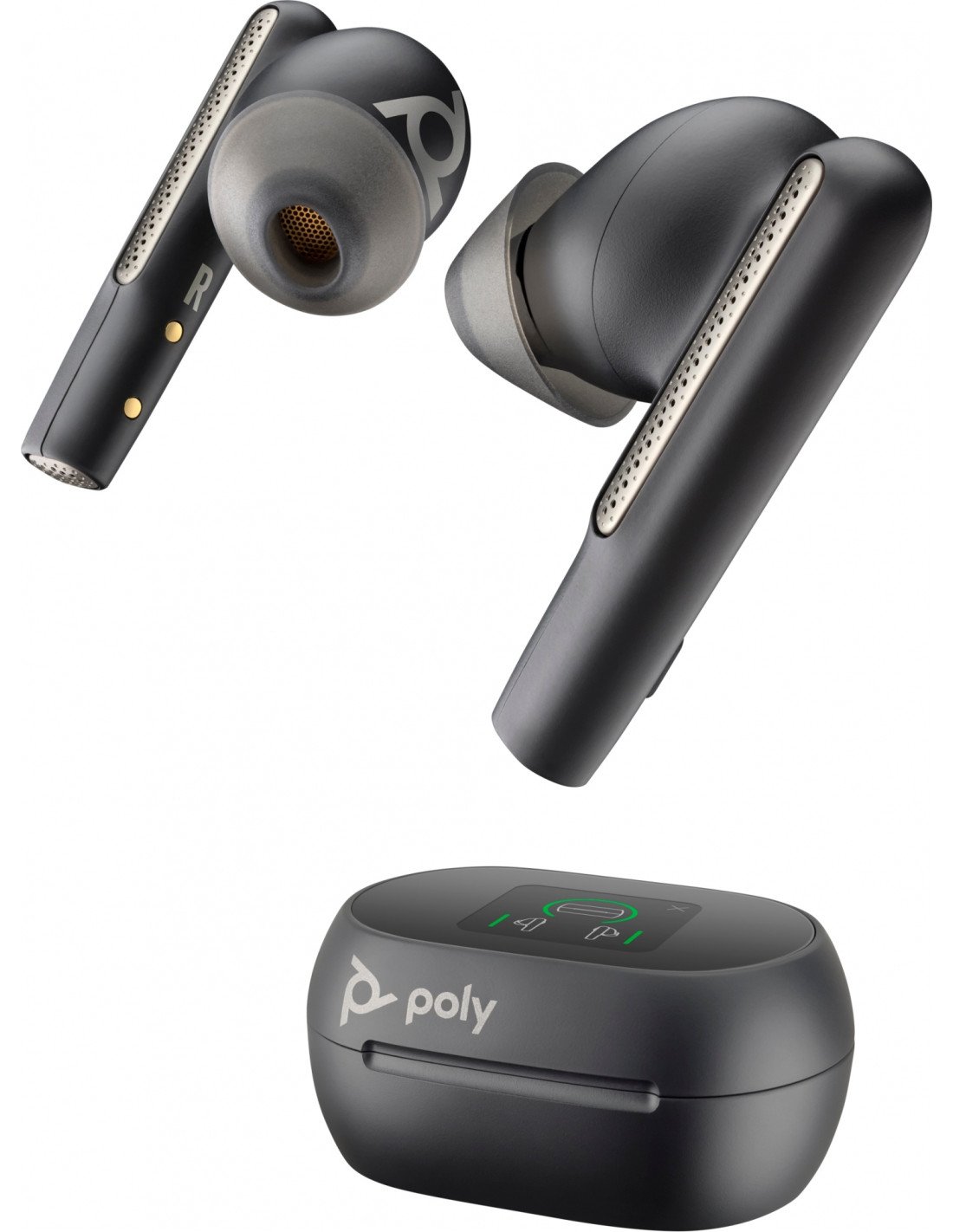 POLY Voyager Free 60+ UC Auriculares Inalámbrico Dentro de oÍ­do Llamadas/Música USB Tipo C Bluetooth Negro