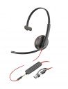 POLY Blackwire 3215 Auriculares Alámbrico Diadema Oficina/Centro de llamadas USB tipo A Negro