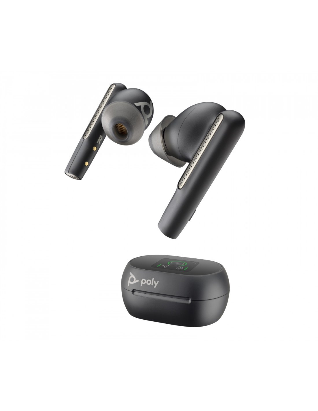 POLY Voyager Free 60+ UC Auriculares Inalámbrico Dentro de oÍ­do Llamadas/Música USB Tipo C Bluetooth Negro