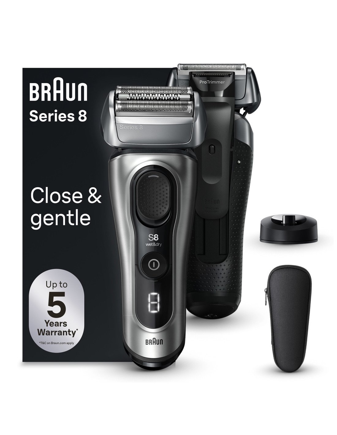 Braun Series 8 8517s Recortadora Plata