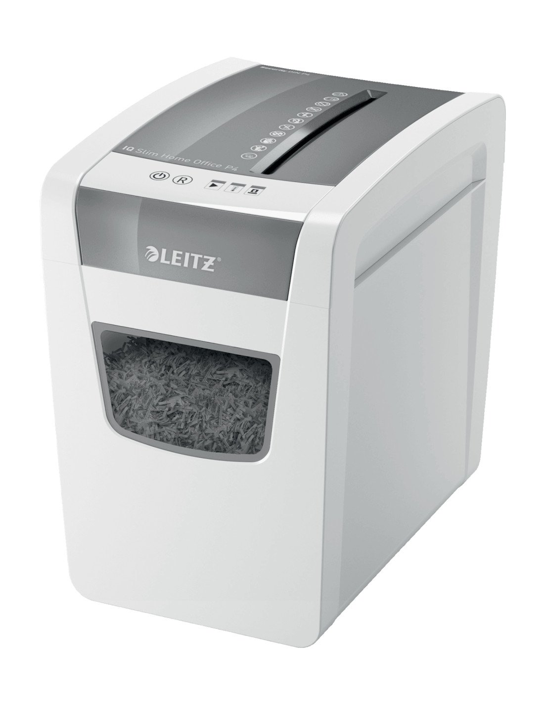 Leitz IQ Slim Office P-4 triturador de papel Corte cruzado 22 cm Blanco