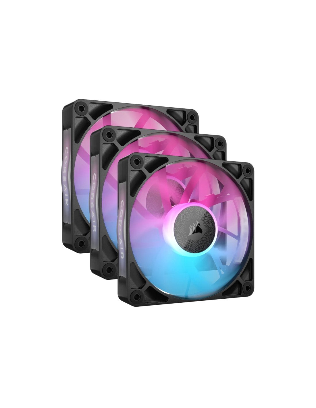 Corsair iCUE LINK RX120 RGB Carcasa del ordenador Ventilador 12 cm Negro 3 pieza(s)