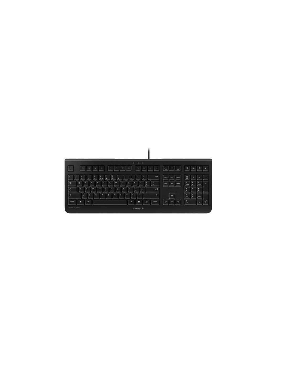 CHERRY KC 1000 teclado USB QWERTY Inglés de EE. UU. Negro