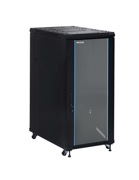Phasak Armario Rack PRO 19" 32U 600 x 800 negro con ventilación - PHO 6832 (desmontado)
