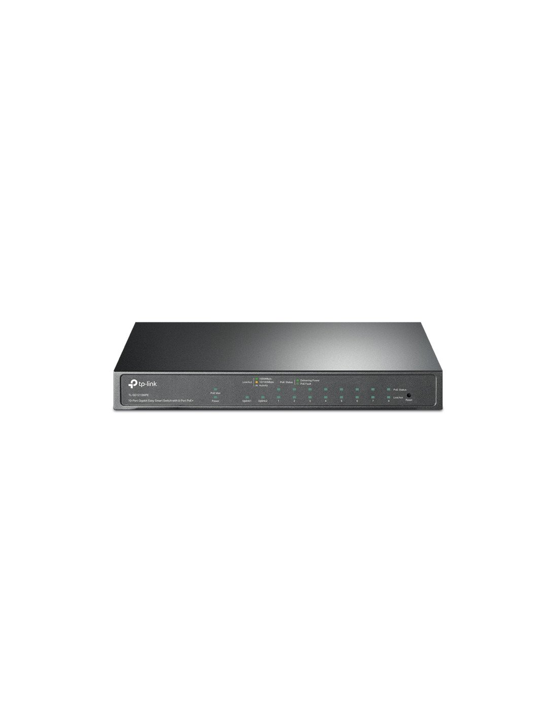 TP-Link TL-SG1210MPE switch Gestionado L2 Gigabit Ethernet (10/100/1000) Energía sobre Ethernet (PoE) Negro