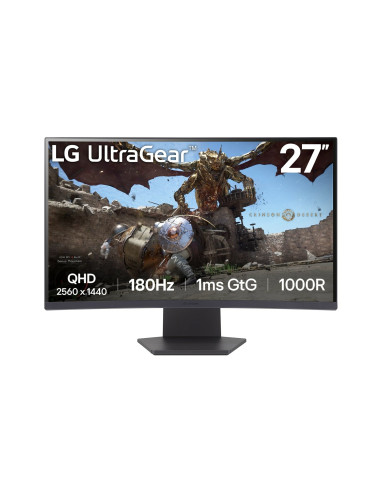 LG 27GS60QC-B pantalla para PC 68,6 cm (27") 2560 x 1440 Pixeles Full