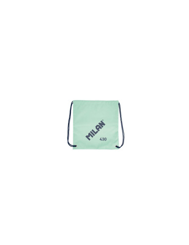 Milan Serie 1918 Bolsa/Mochila de Tiras Grande - Tejido 'ripstop' Ligero y Resistente - Medidas 34x42x0.7cm - Color Verde