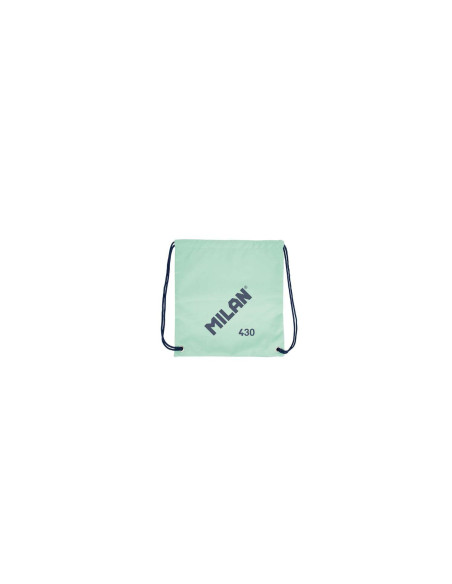Milan Serie 1918 Bolsa/Mochila de Tiras Grande - Tejido 'ripstop' Ligero y Resistente - Medidas 34x42x0.7cm - Color Verde