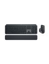 Logitech MX Keys S Combo teclado Ratón incluido Oficina RF Wireless + Bluetooth QWERTY Internacional de EE.UU. Grafito
