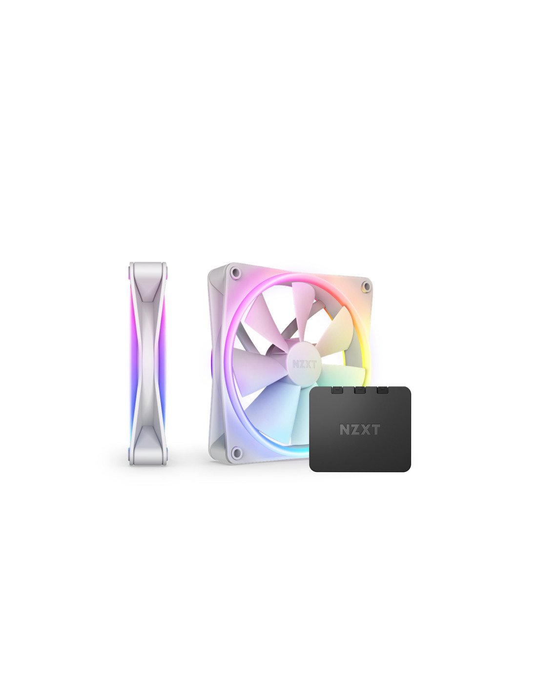 NZXT F140 RGB DUO Twin Pack Carcasa del ordenador Ventilador 14 cm Blanco 2 pieza(s)