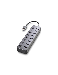 NGS IHUB 8 USB 2.0 Type-A 5000 Mbit/s Gris