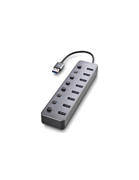 NGS IHUB 8 USB 2.0 Type-A 5000 Mbit/s Gris