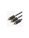 Vention Cable Estéreo BCABH/ 3x RCA Macho - 3x RCA Macho/ 2m/ Negro