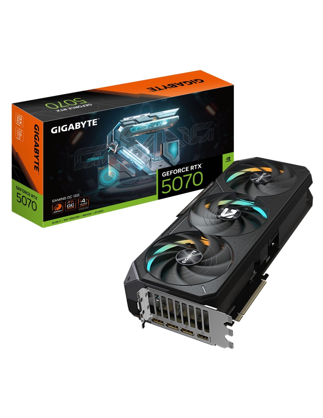 GIGABYTE GeForce RTX 5070 Ti GAMING OC 16G Tarjeta Gráfica - 16GB GDDR7, 256 bits, PCI-E 5.0, XXXX MHz Core Clock, 3 x DP 2.1a, 