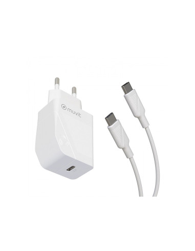 Muvit MCPAK0044 cargador de dispositivo móvil Universal Blanco Corriente alterna Interior