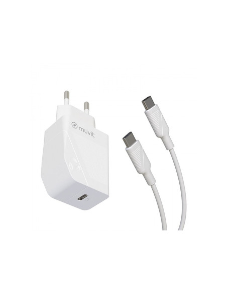 Muvit MCPAK0044 cargador de dispositivo móvil Universal Blanco Corriente alterna Interior