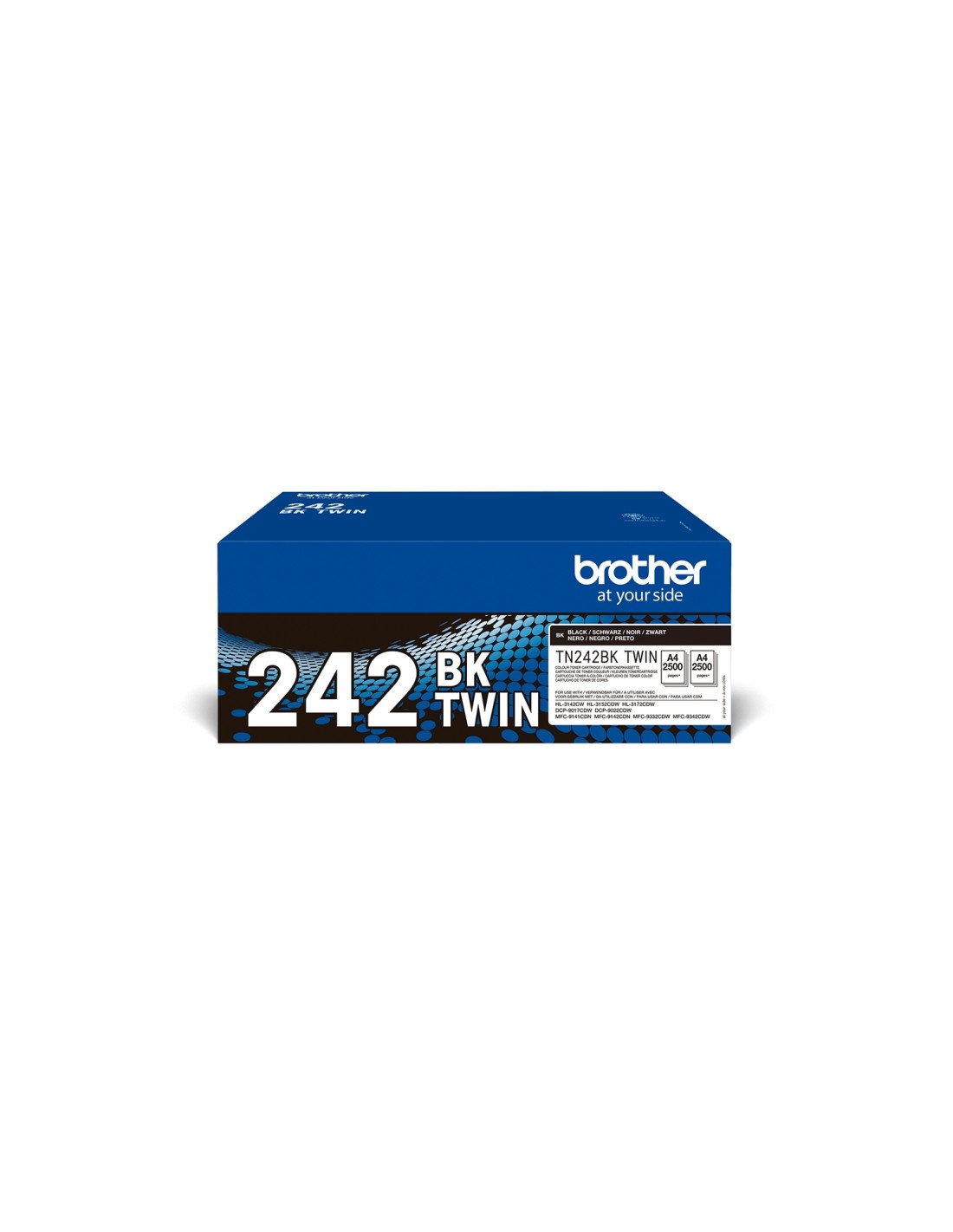 Brother TN-242BKTWIN cartucho de tóner 2 pieza(s) Original Negro