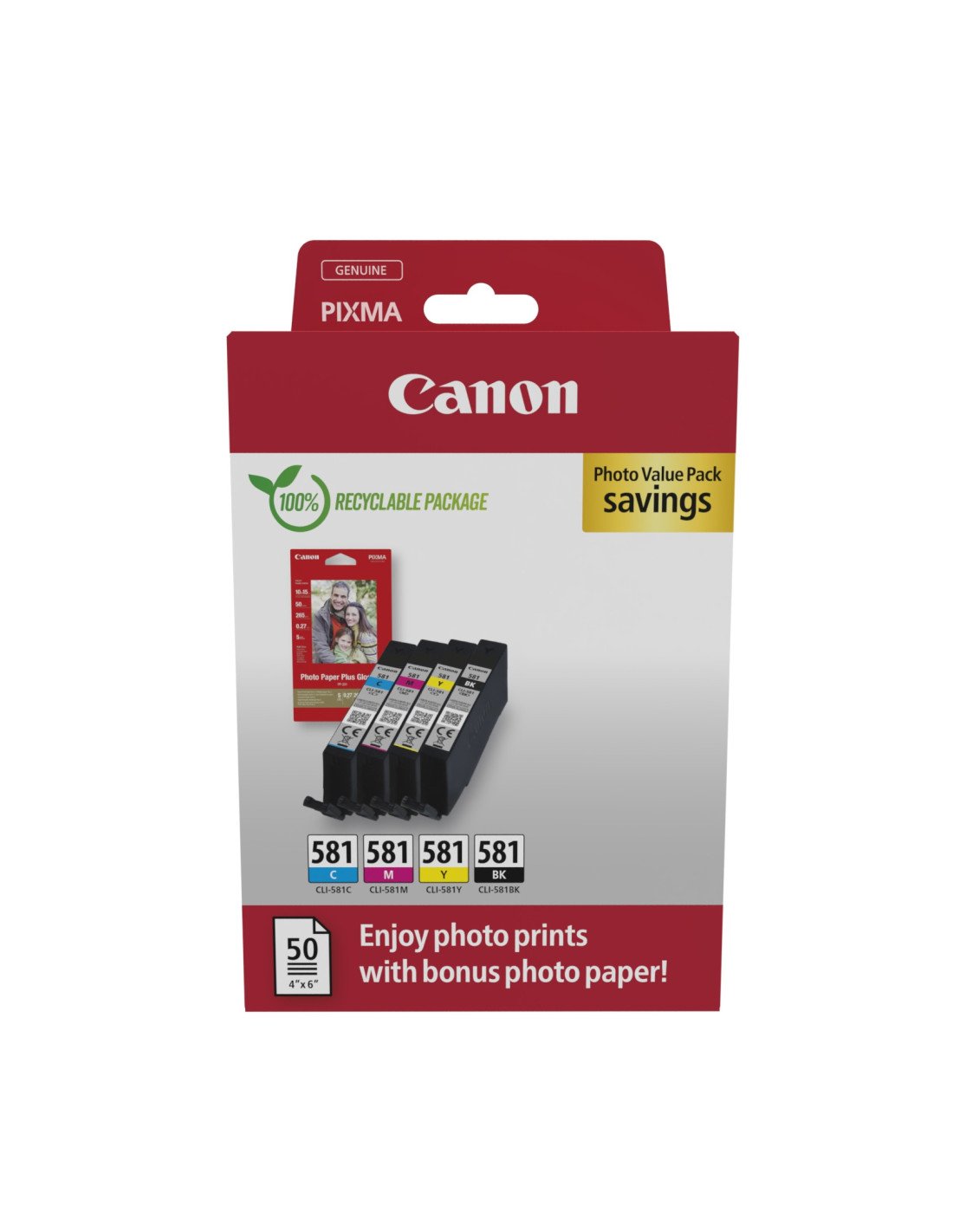 Canon 2106C006 cartucho de tinta 4 pieza(s) Original Negro, Cian, Magenta, Amarillo