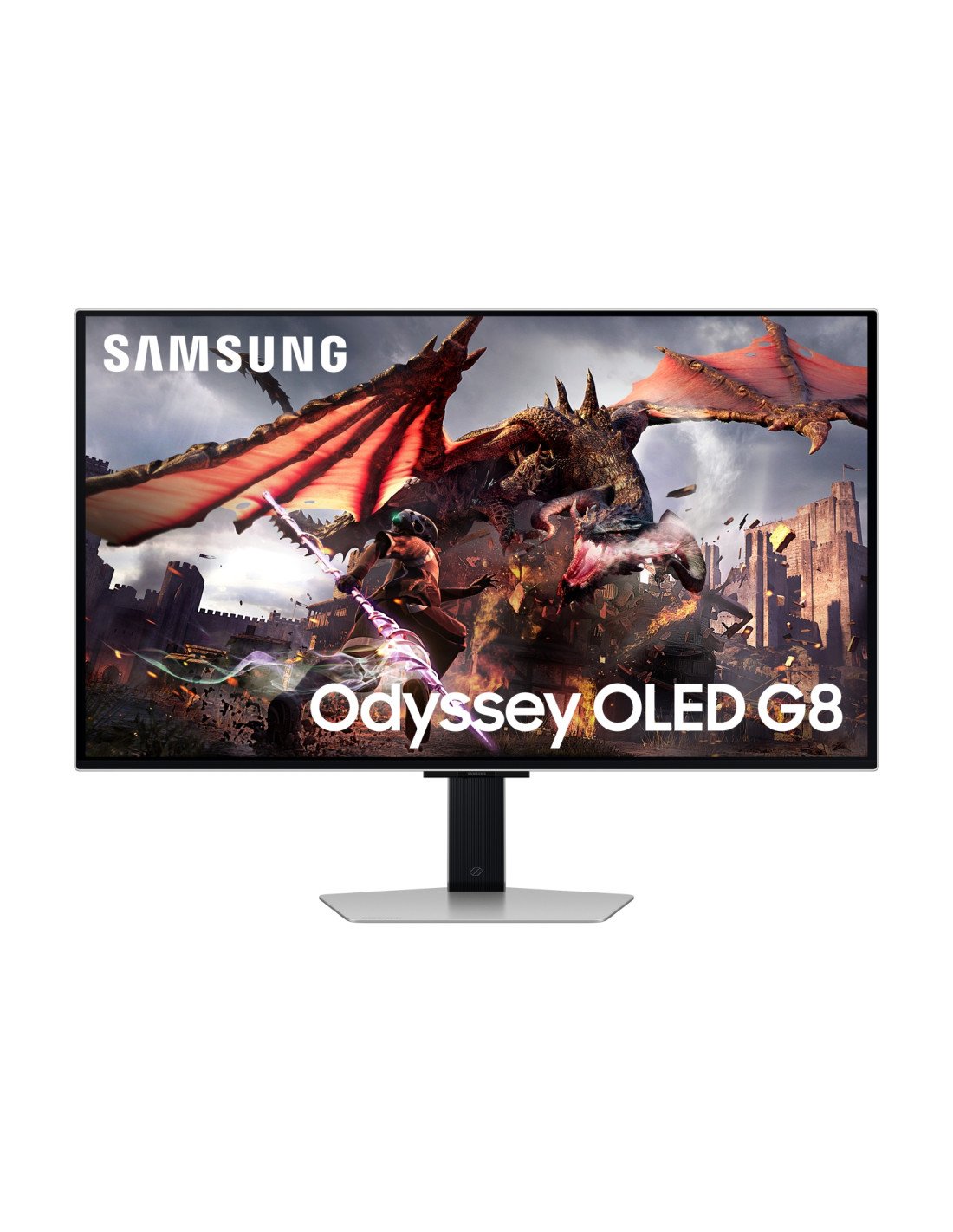 Samsung G80SD pantalla para PC 81,3 cm (32") 3840 x 2160 Pixeles 4K Ultra HD OLED Plata