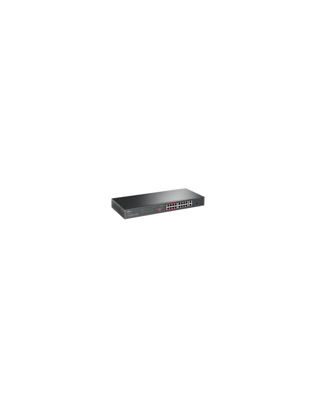 TP-Link TL-SL1218P switch No administrado Gigabit Ethernet (10/100/1000) Energía sobre Ethernet (PoE) 1U Negro