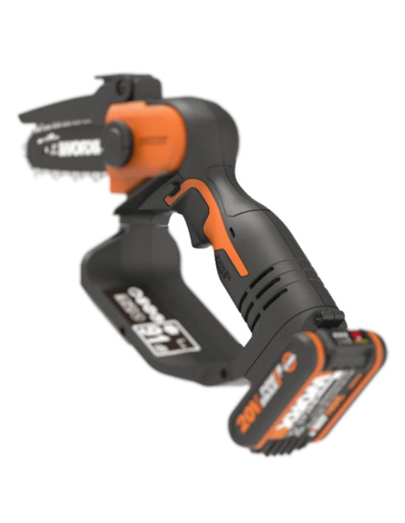 WORX WG324E motosierra Negro, Naranja