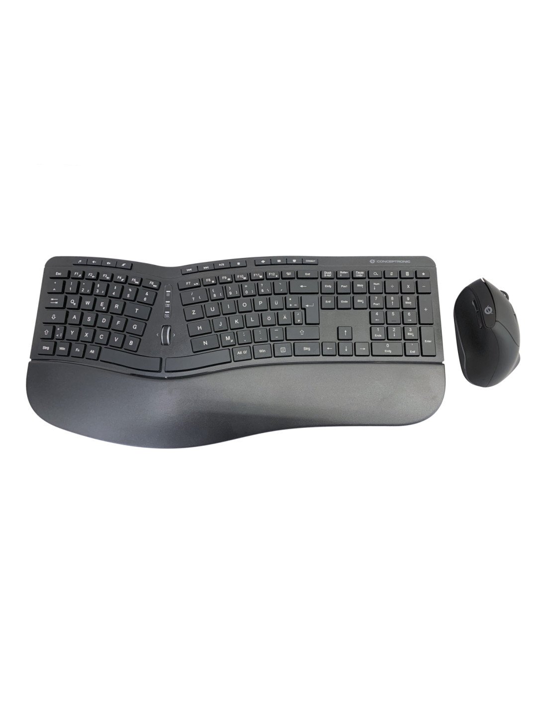 Conceptronic ORAZIO02DE teclado Ratón incluido Oficina RF inalámbrico QWERTZ Alemán Negro