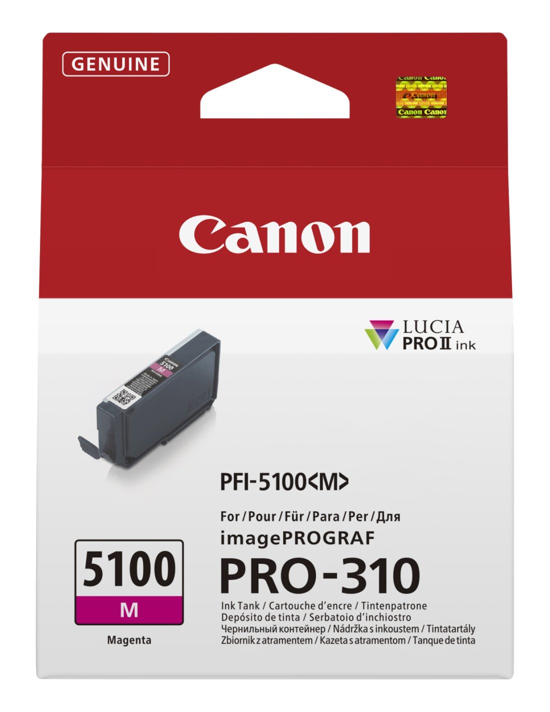 Canon PFI-5100 M cartucho de tinta 1 pieza(s) Original Magenta