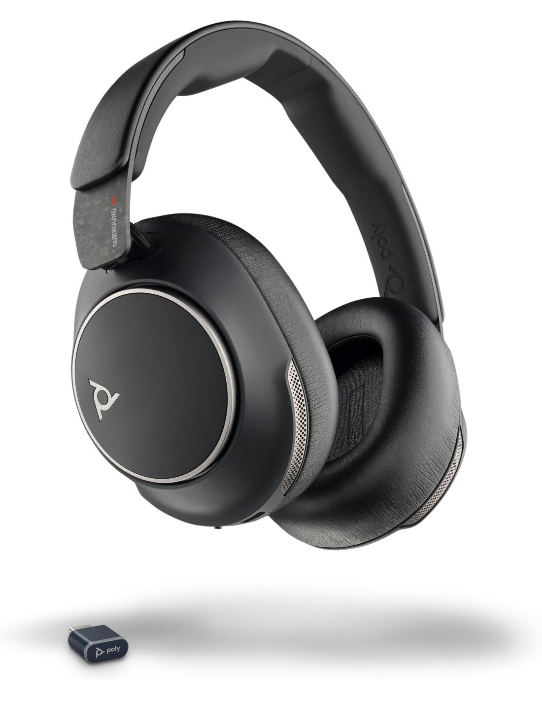 Poly Auriculares Voyager Surround 80 UC USB-C + Adaptador USB-C/A