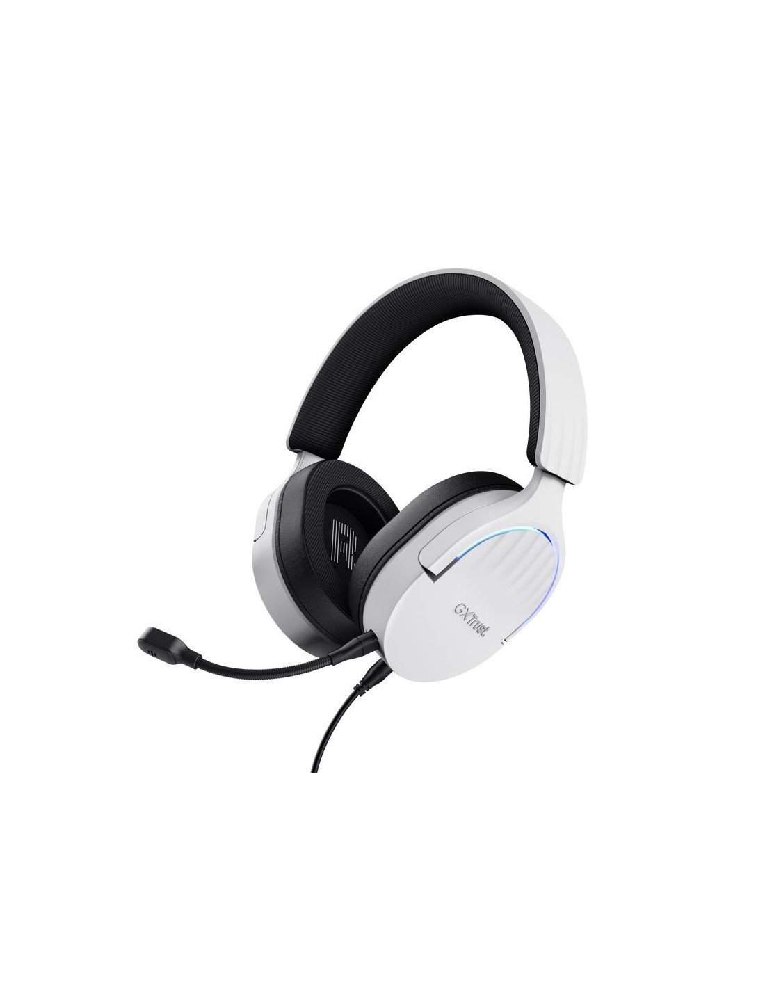 AURICULARES + MICROFONO TRUST GAMING RGB GXT 490W FAYZO HEADSET 7.1 WHITE
