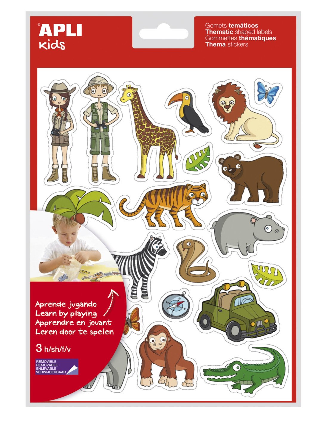 APLI 11433 etiqueta decorativa engomada Desmontable