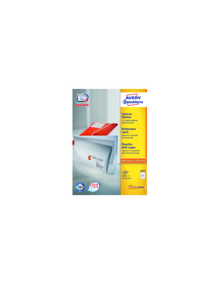 Avery 3652Z etiqueta autoadhesiva Rectángulo Blanco 2100 pieza(s)