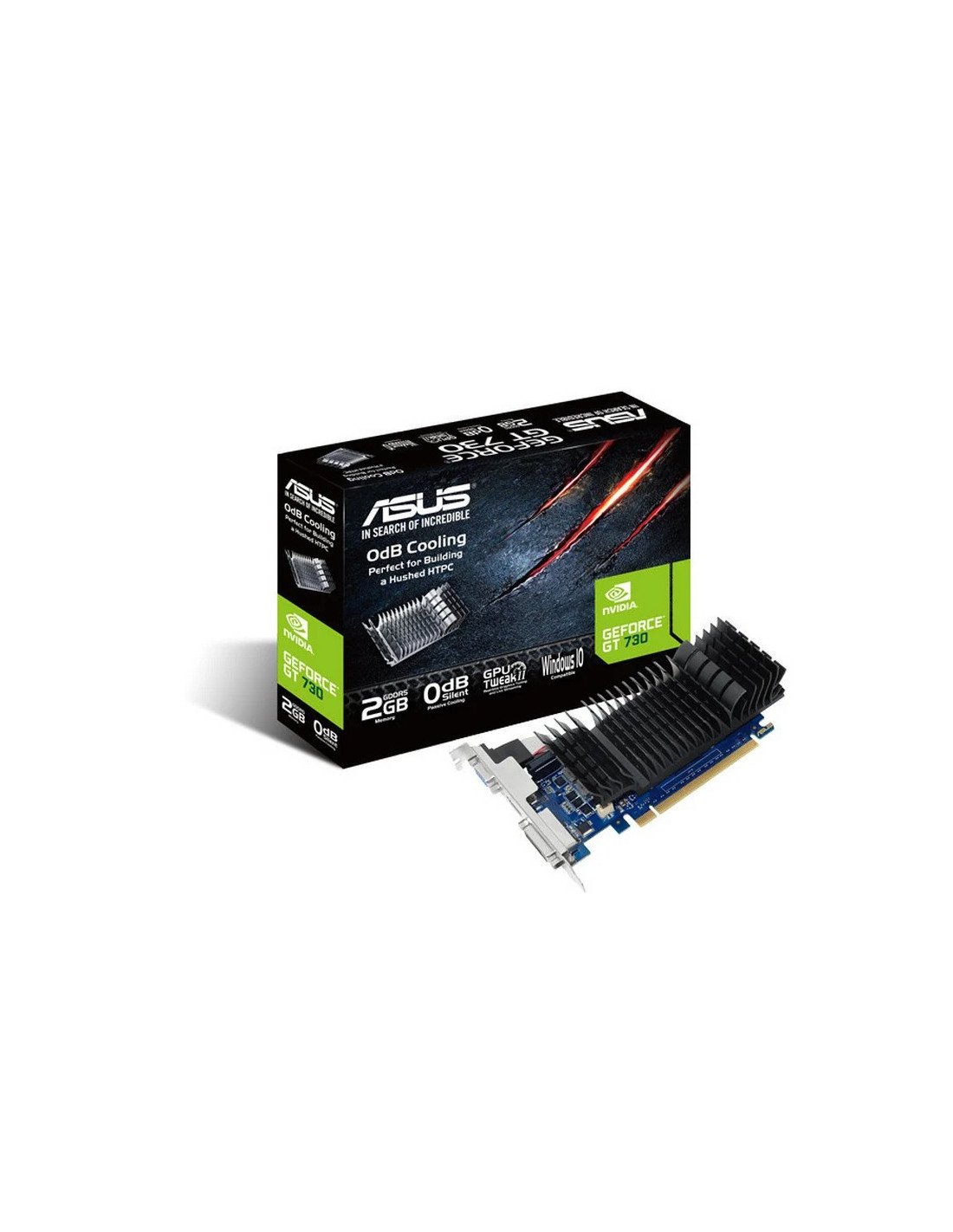 TARJETA DE VIDEO ASUS GT 730 2GB VGA HDMI DVI LP GDDR5 PCIE 2.0