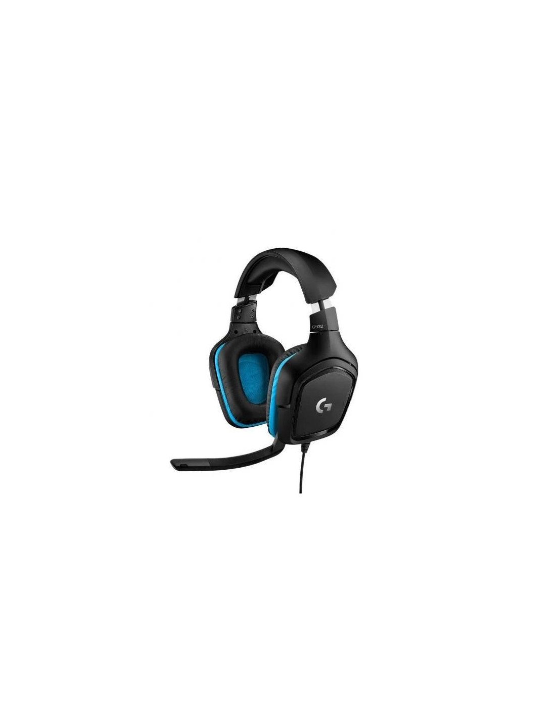 AURICULARES + MICROFONO LOGITECH GAMING G432 USB  DTS 7.1 BLACK/BLUE