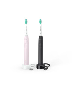 Philips 3100 series HX3675/15 2x Cepillos dental eléctrico sónicos - Negro/Rosa