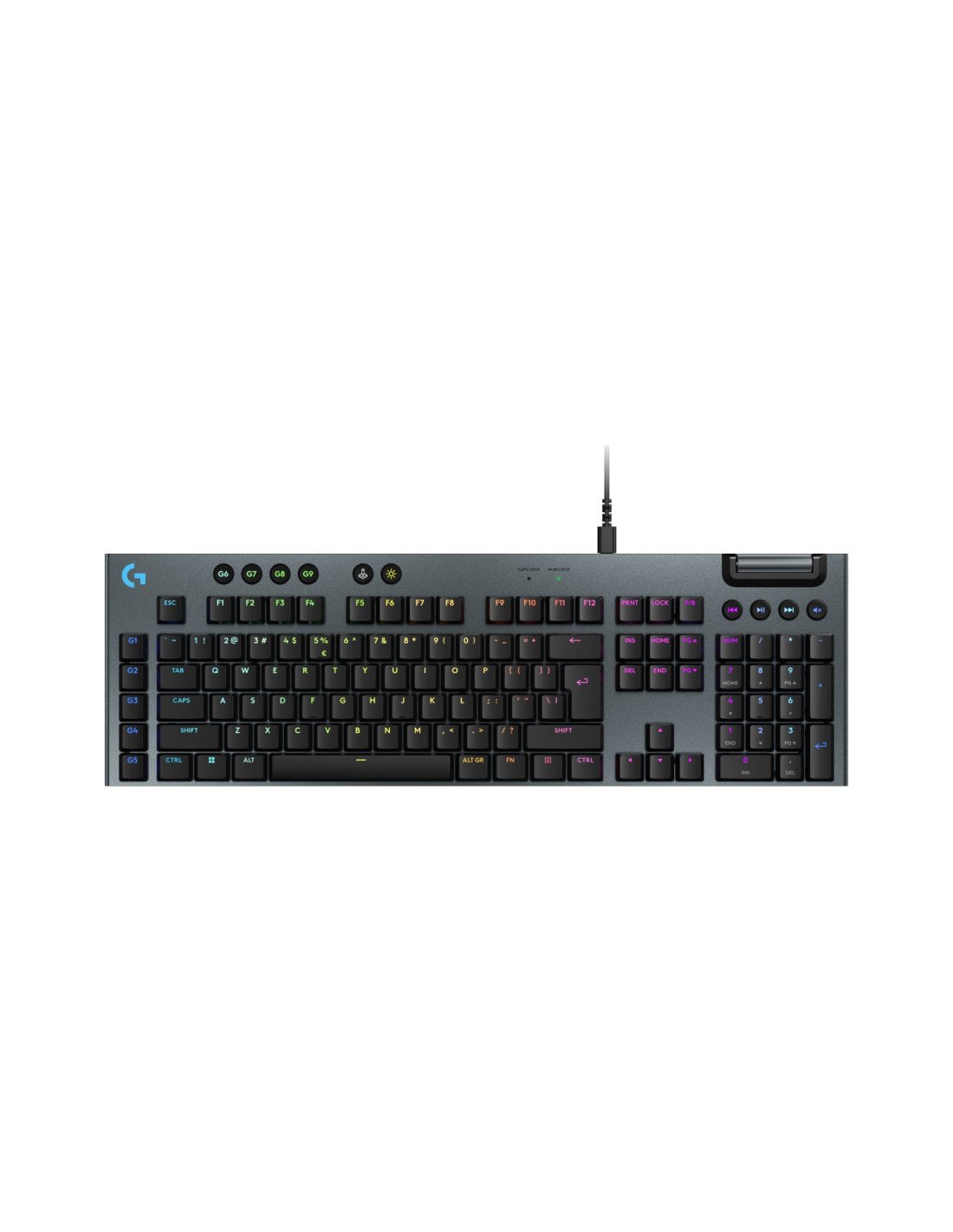 Logitech G G915 X teclado Juego USB QWERTY Internacional de EE.UU. Negro