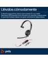 Poly Auriculares Blackwire 5210 monaural USB-C + conector de 3,5 mm + adaptador USB-C/A