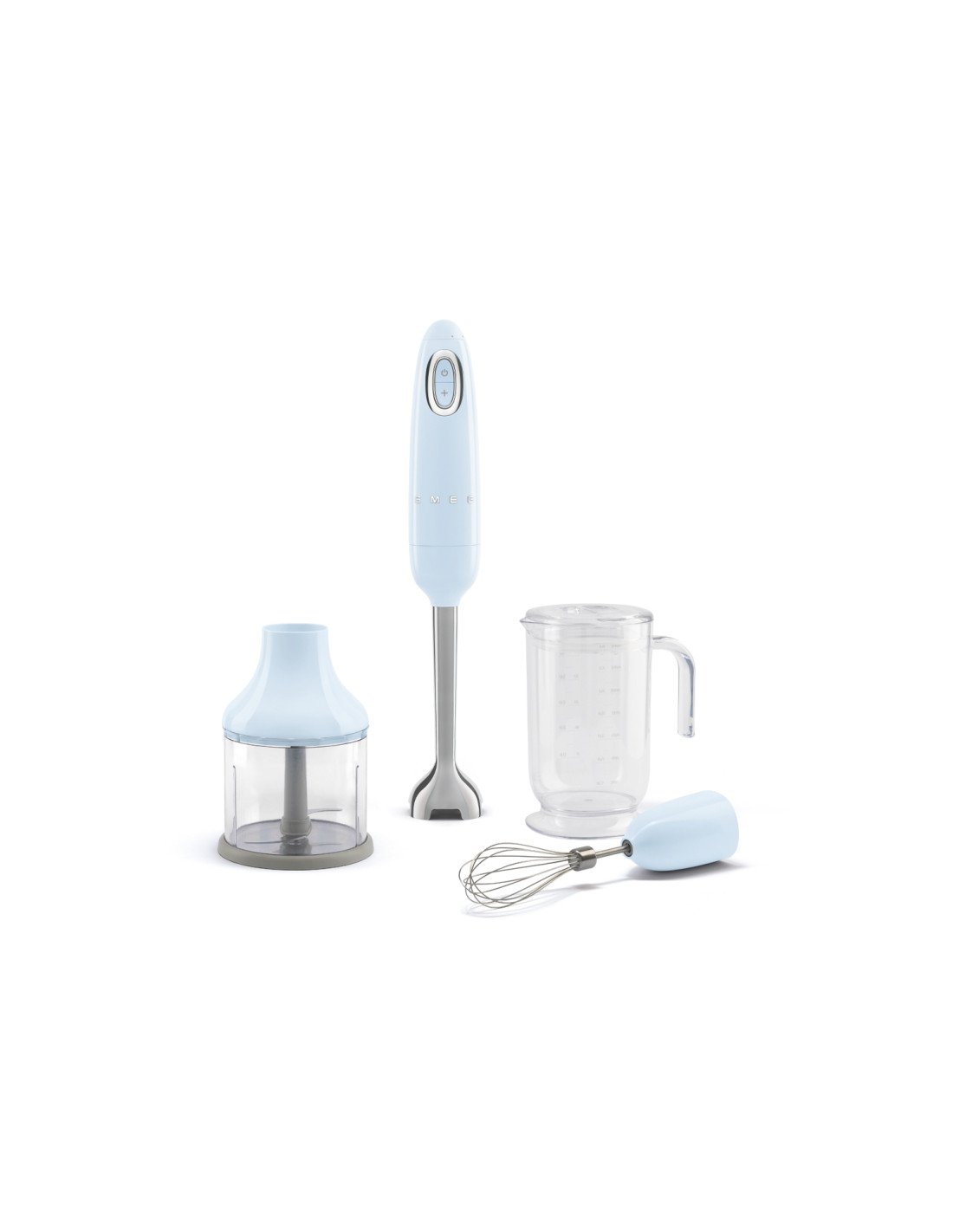 Smeg HBF03PBEU licuadora Batidora de inmersión 700 W Azul claro, Acero inoxidable