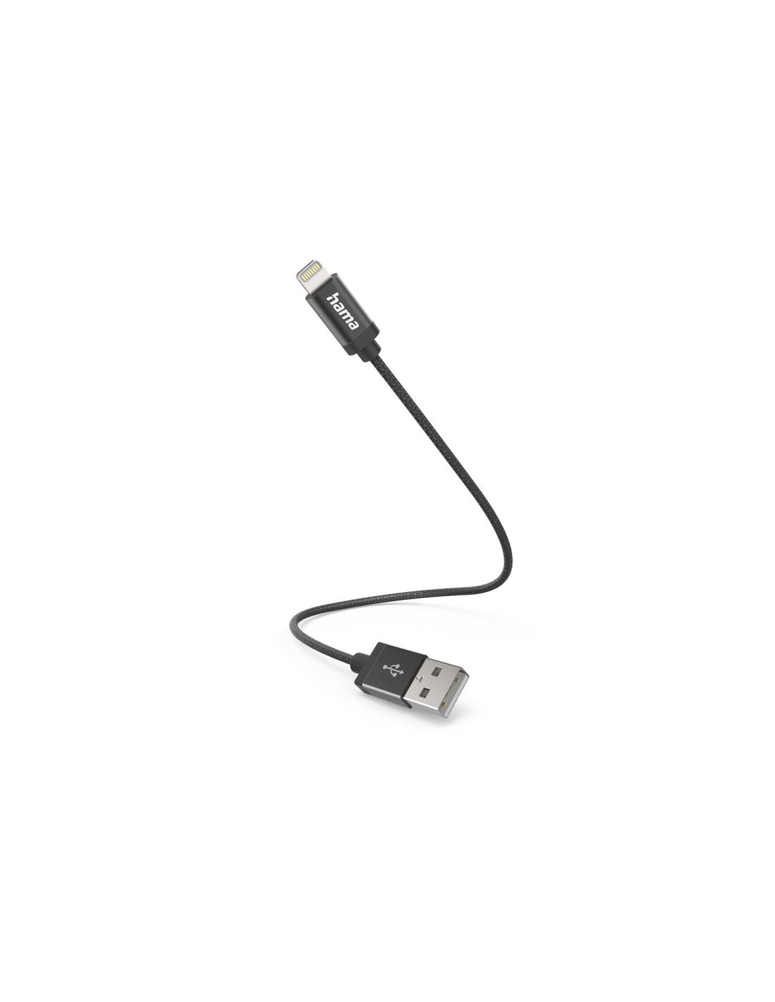 Hama 00201578 cable de conector Lightning 0,2 m Negro