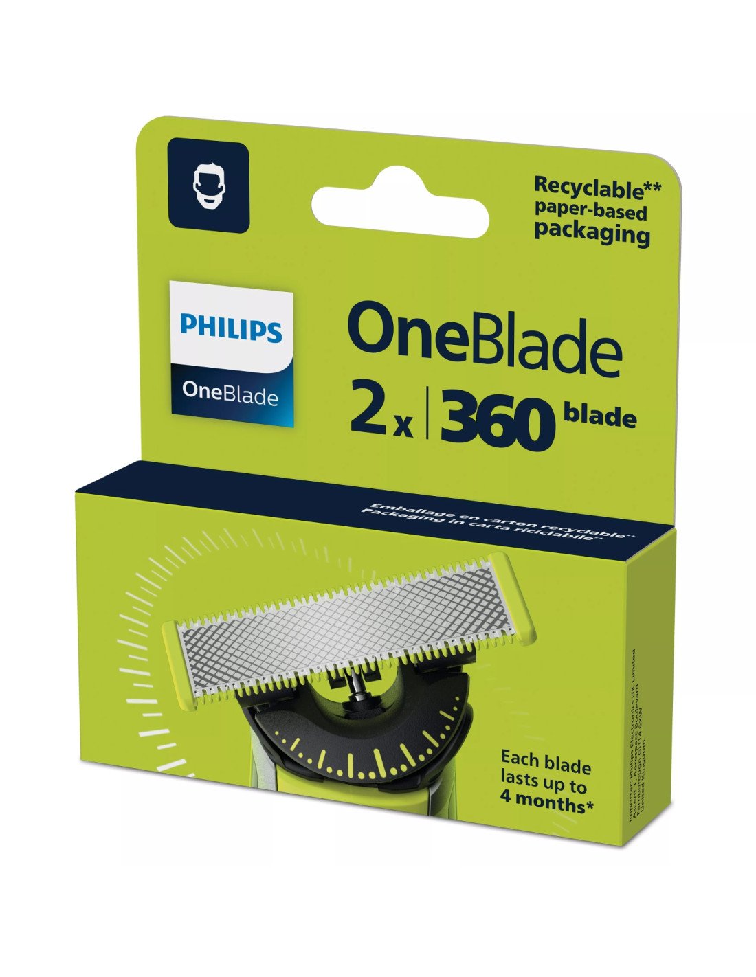Philips Norelco OneBlade OneBlade QP420/50 Cuchilla 360 de recambio