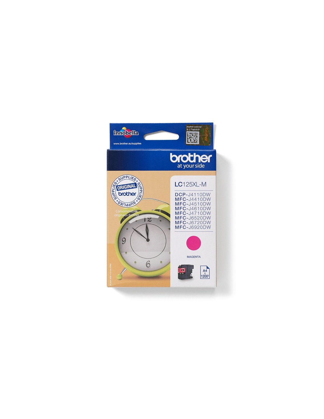 Brother LC125XLM cartucho de tinta 1 pieza(s) Original Magenta