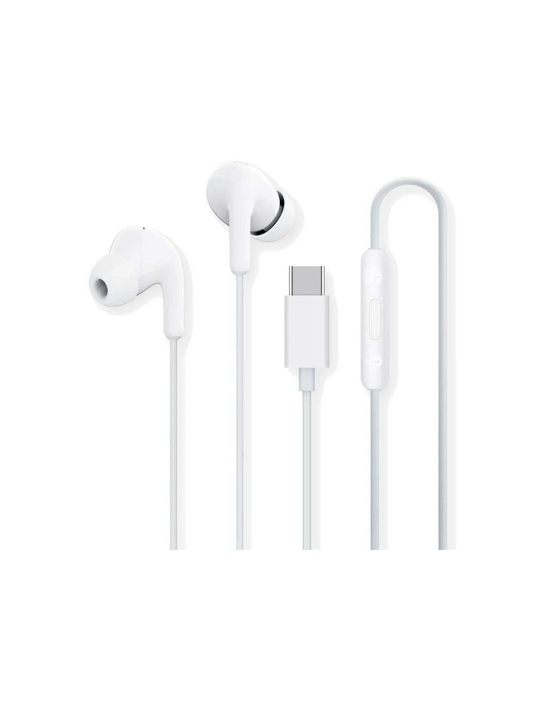 AURICULARES + MICROFONO XIAOMI MI DUAL DRIVER EARPHONES USB-C WHITE