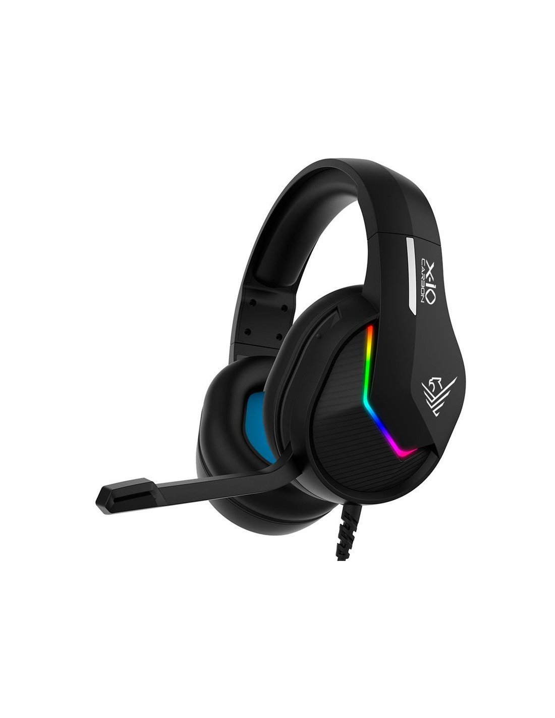 AURICULARES + MICROFONO PHOENIX X-IO GAMING RGB CARBON BLACK