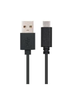 CABLE USB 3A TIPO USB-CM-AM NEGRO 1M NANOCABLE 2