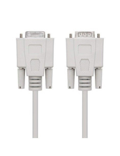 CABLE SERIE NANOCABLE RS232 DB9/M - DB9/H 3M WHITE 2
